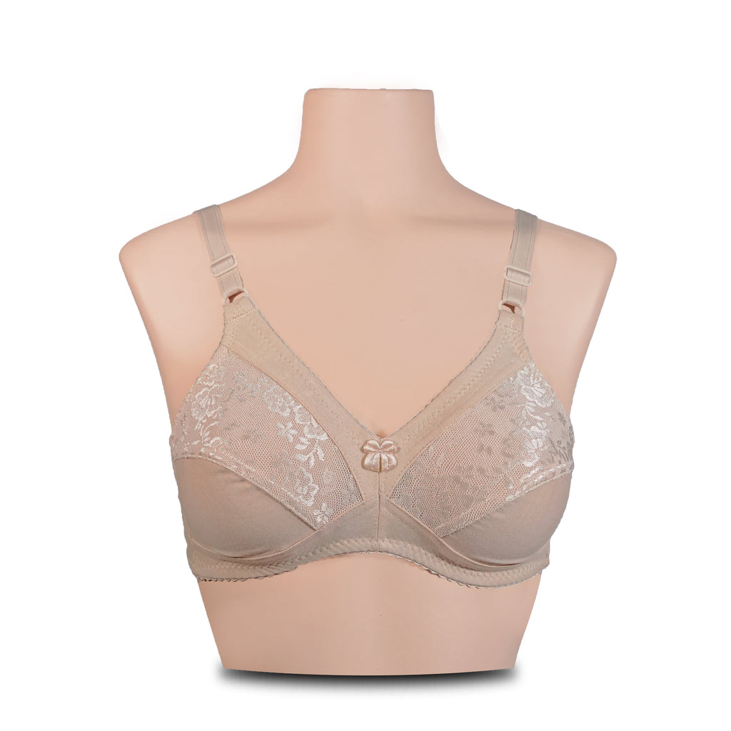 Soft-Touch Half Net Cup Bra For Daily Wear