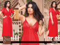 Roses Luxury 3-Piece Satin Nighty Set