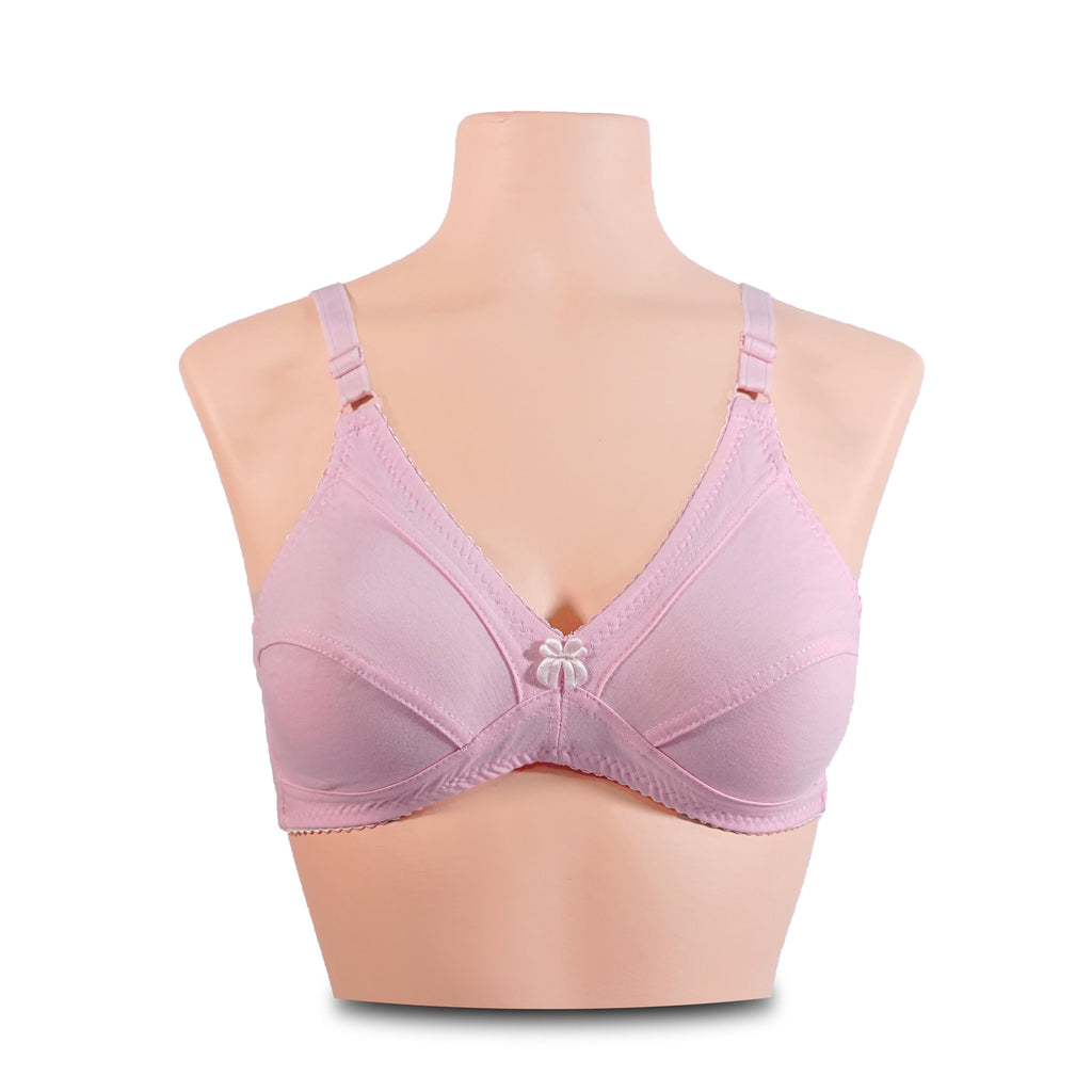 Soft Hosiery Cotton Bra For Daily Wear - Pack Of 4