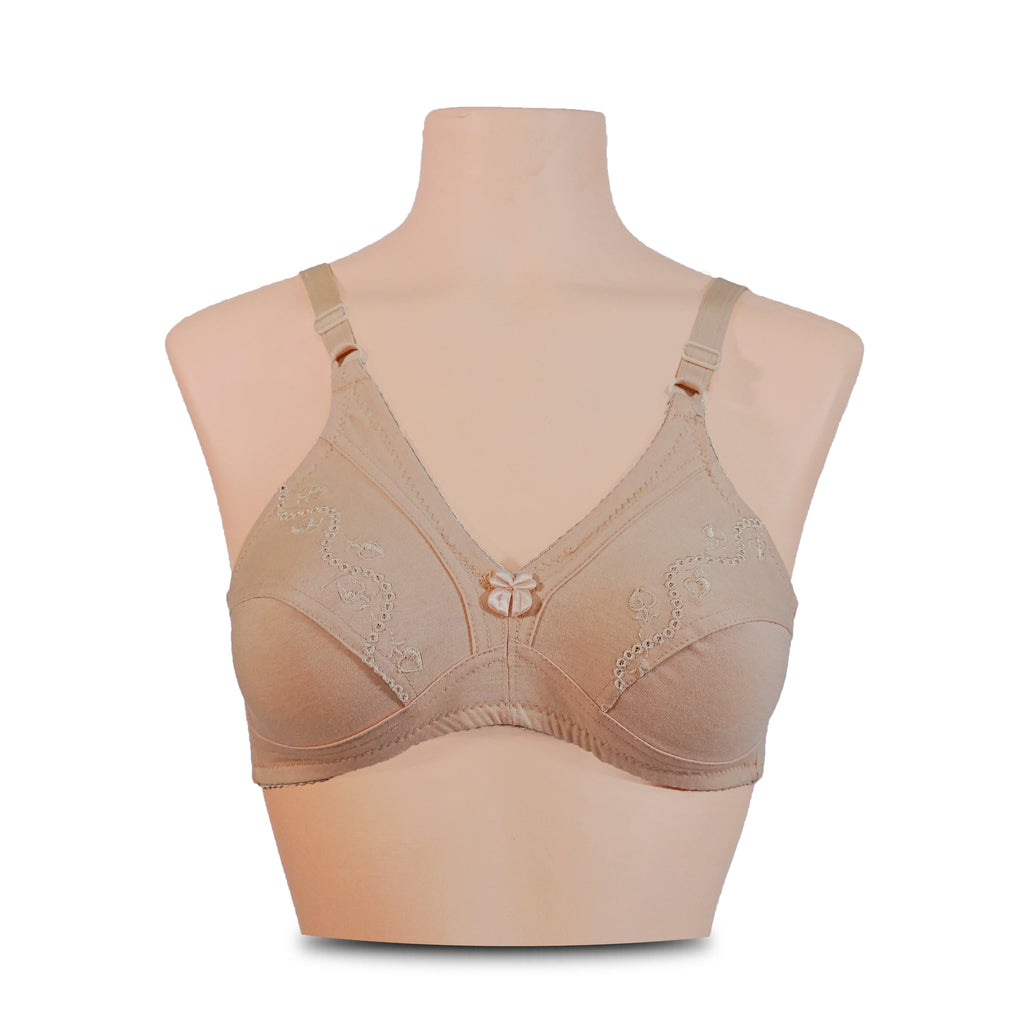 Soft-Embroidery Bra For Daily Wear - Pack Of 4