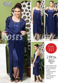 Roses Luxury 2-Piece Gown Nightwear Set