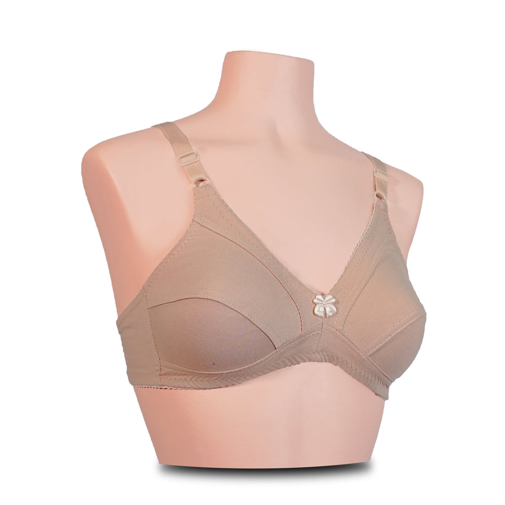 Soft Hosiery Cotton Bra For Daily Wear - Pack Of 2